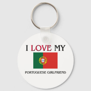 Porte-clés J'Aime Ma Petite Amie Portugaise