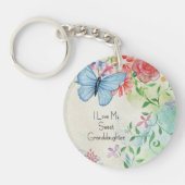 Porte-clés J'Aime Ma Petite-Fille Douce  (Devant)