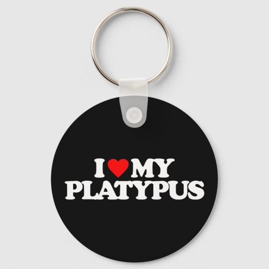 PORTE-CLÉS J'AIME MA PLATYPUS (Recto)