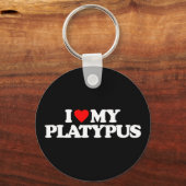 PORTE-CLÉS J'AIME MA PLATYPUS (Recto)