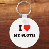 Porte-clés J'aime ma Sloth (Recto)