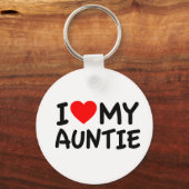 Porte-clés J'aime ma tante (Recto)