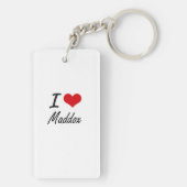 Porte-clés J'aime Maddox (Dos)