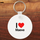 Porte-clés j'aime maeve (Recto)