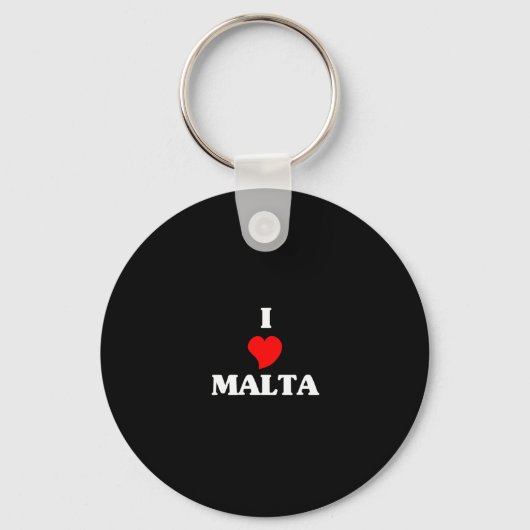 Porte-clés J'aime Malte (Recto)