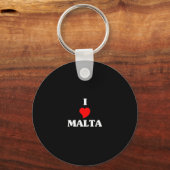 Porte-clés J'aime Malte (Recto)