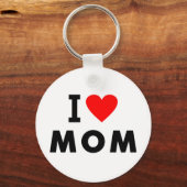 Porte-clés j'aime maman coeur maman message texte symbole mèr (Recto)