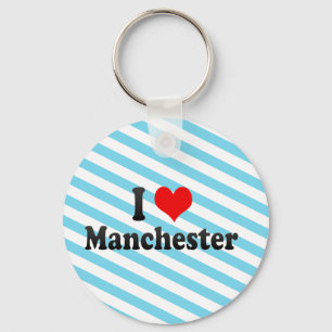 Porte-clés J'aime Manchester, Royaume-Uni