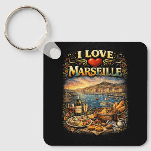 Porte-clés J'aime Marseille