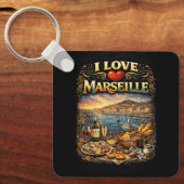 Porte-clés J'aime Marseille (Recto)