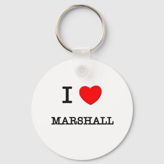 Porte-clés J'aime Marshall (Recto)