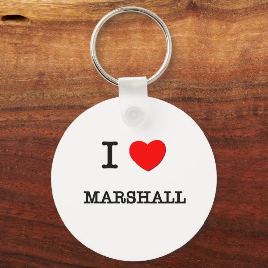 Porte-clés J'aime Marshall (Recto)