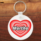 Porte-clés J'aime Martha (Recto)