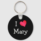 Porte-clés J'aime Mary (Recto)