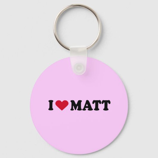 PORTE-CLÉS J'AIME MATT (Recto)