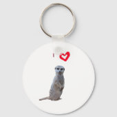 Porte-clés J'aime Meerkats (Recto)