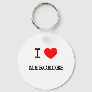 Porte-clés J'aime Mercedes