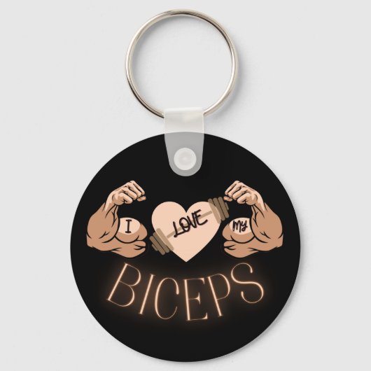 Porte-clés J'aime mes Biceps (Recto)