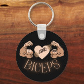 Porte-clés J'aime mes Biceps (Recto)