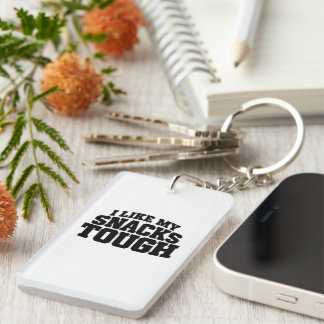 Porte-clés J'aime Mes Collations Coriace Citation Drôle de Bœ