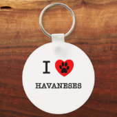 PORTE-CLÉS J'AIME MES HAVANES (Recto)