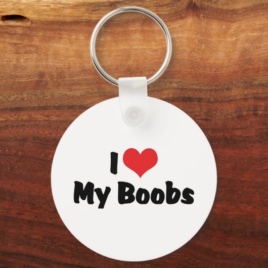 Porte-clés J'Aime Mes Seins (Recto)