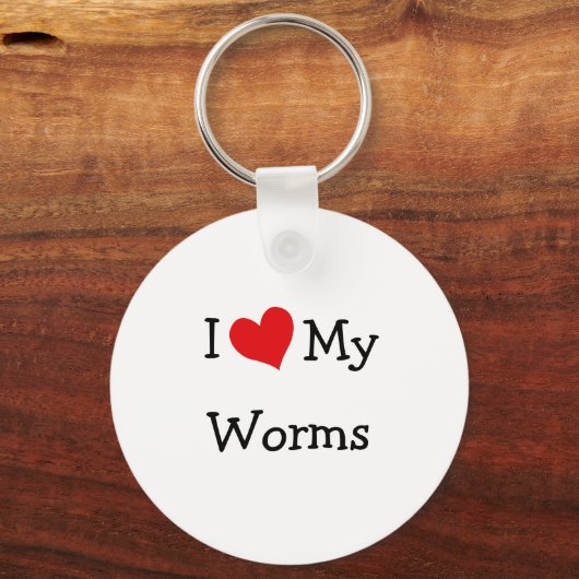 Porte-clés J'Aime Mes vers (Recto)