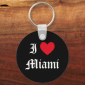 Porte-clés J'aime Miami (Recto)