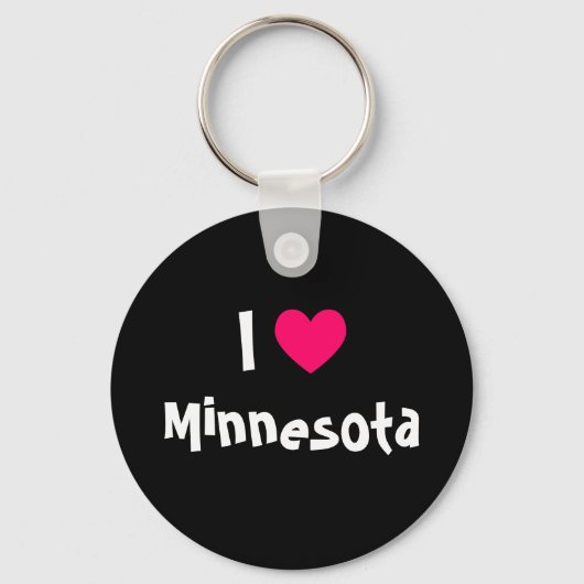 Porte-clés J'aime Minnesota (Recto)