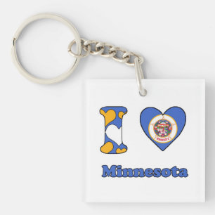Porte-clés J'aime Minnesota