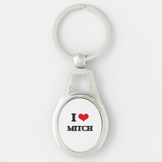 Porte-clés J'aime Mitch (Devant)