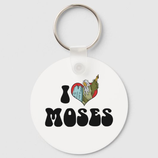 Porte-clés J'aime Moïse (Recto)