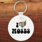 Porte-clés J'aime Moïse (Recto)