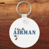Porte-clés J'Aime Mon Airman (Recto)
