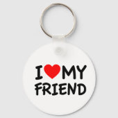 Porte-clés J'aime mon ami (Recto)