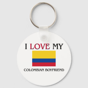 Porte-clés J'aime mon ami colombien