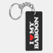 PORTE-CLÉS J'AIME MON BABOUIN (Devant gauche)