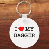 Porte-clés J'Aime Mon BAGGER (Recto)