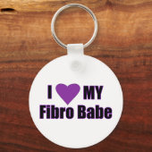 Porte-clés J'aime mon bébé Fibro (Recto)