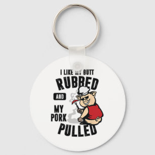 Porte-clés J'Aime Mon Beurre Et Mon Porc Tiré Chemise Mea