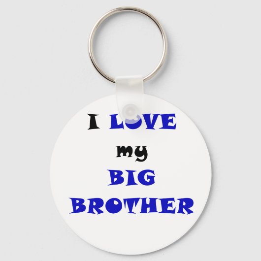 Porte-clés J'aime mon Big Brother (Recto)