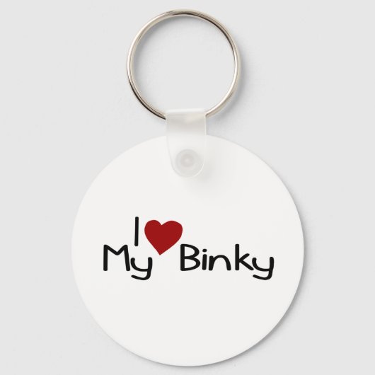 Porte-clés J'Aime Mon Binky (Recto)