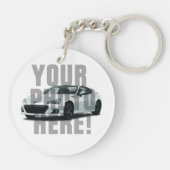 Porte-clés J'aime mon BRZ - ajoutez votre photo ! (Dos)