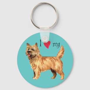 Porte-clés J'aime mon cairn Terrier