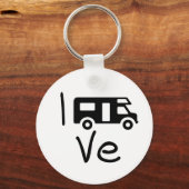 Porte-clés J'aime mon camper. J'aime mon camper. Vacances (Recto)