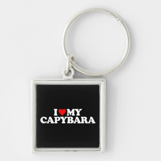 PORTE-CLÉS J'AIME MON CAPYBARA (Devant)