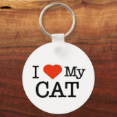 Porte-clés J'Aime Mon Chat (Recto)