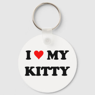 Porte-clés J'aime mon chaton