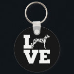 Porte-clés J'aime mon chien dalmate<br><div class="desc">J'aime mon chien dalmate</div>