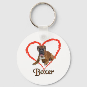 Porte-clés J'Aime Mon Chien De Boxer